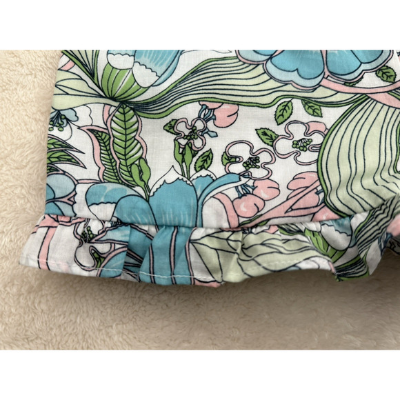 NWT Janie & Jack White Lined Ruffle Top & Floral Ruffle Hem Short Set - Size 2T - Picture 15 of 16